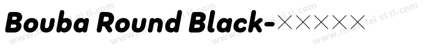 Bouba Round Black字体转换